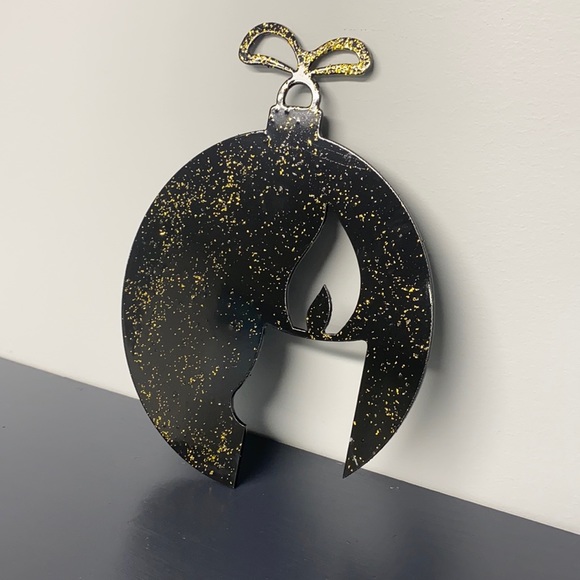 Candle black and gold Christmas holiday decor decorations pour Noël noir et or - Picture 2 of 7